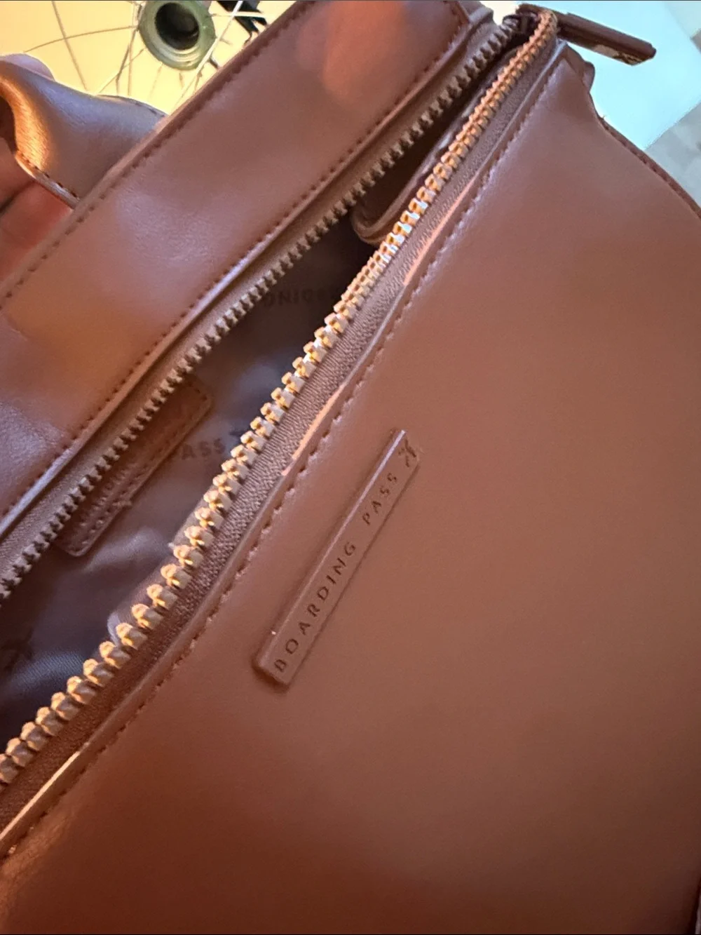 Light tan Vegan Leather Backpack - Men Bags